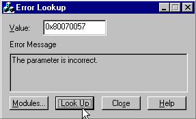 error lookup tool
