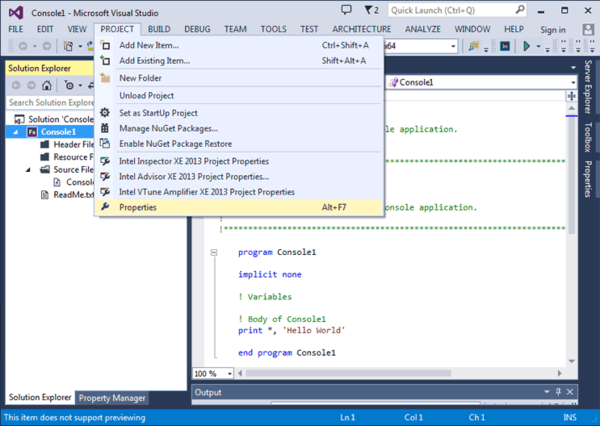 intel visual fortran compiler for windows